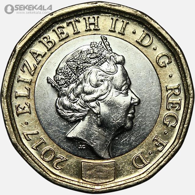 coin colletion store sekekala.comسکه خارجی 040704 (508) سکه 1 پوند دوفلزی انگلیس 2017 (ملکه الیزابت)(AU)