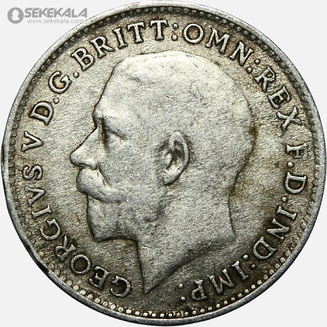 coin colletion store sekekala.comسکه خارجی 040704 (534) سکه 3 پنس نقره انگلیس 1920 (جرج پنجم)