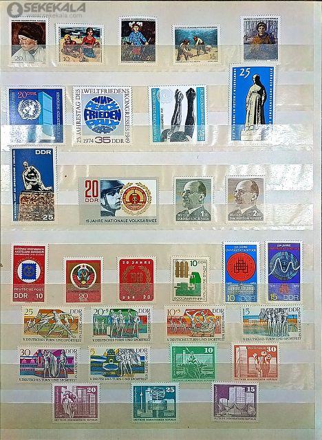 STAMP collection www.sekekala.com.040819 (19) مجموعه بینظیر 440 عدد تمبر های آلمان شرقی (به همراه آلبوم آلمانی)
