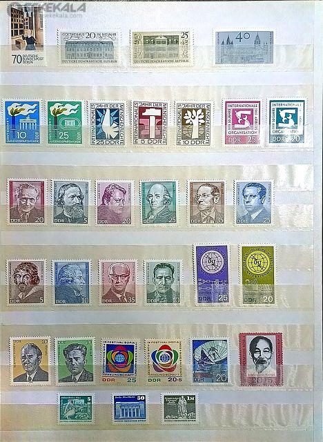 STAMP collection www.sekekala.com.040819 (21) مجموعه بینظیر 440 عدد تمبر های آلمان شرقی (به همراه آلبوم آلمانی)