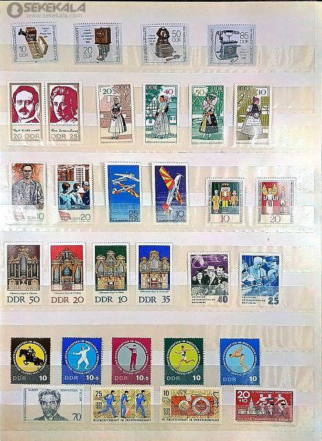 STAMP collection www.sekekala.com.040819 (23) مجموعه بینظیر 440 عدد تمبر های آلمان شرقی (به همراه آلبوم آلمانی)
