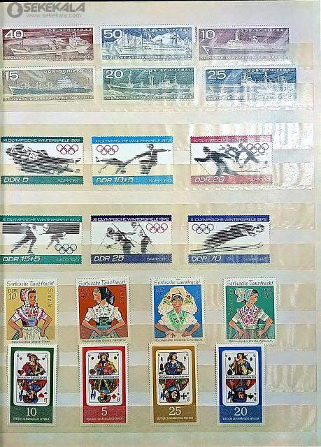 STAMP collection www.sekekala.com.040819 (33) مجموعه بینظیر 440 عدد تمبر های آلمان شرقی (به همراه آلبوم آلمانی)