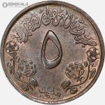 سکه 5 ملیم کمیاب سودان 1972 (FAO)(AU)