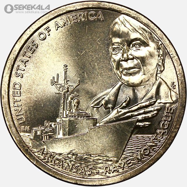 coin collection shop سکه خارجی www.sekekala.com040820 (61) سکه 1 دلار یادبودی آمریکا 2025 (آرکانزاس)(UNC)