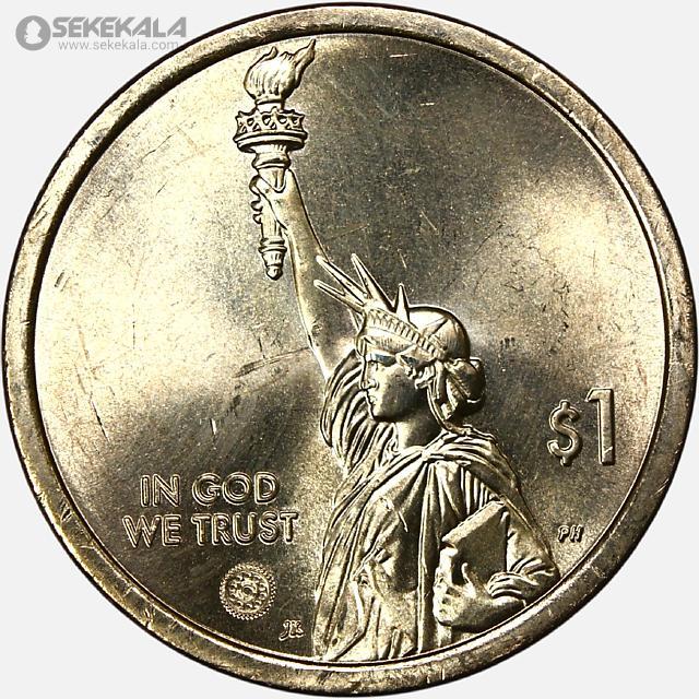 coin collection shop سکه خارجی www.sekekala.com040820 (62) سکه 1 دلار یادبودی آمریکا 2025 (آرکانزاس)(UNC)