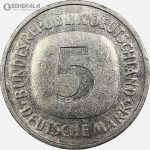 سکه 5 مارک آلمان 1991 D