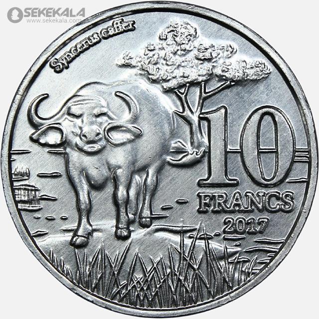 coin collection store numismatic www.sekekala.com 040829 (29) سکه 10 فرانک کاتانگا 2017 (بسیار کمیاب)(UNC)