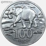 سکه 100 فرانک کاتانگا 2017 (بسیار کمیاب)(UNC)