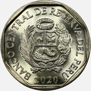 سکه 1 سول یادبودی پرو 2020 (UNC)