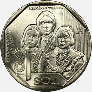 سکه 1 سول یادبودی پرو 2020 (UNC)