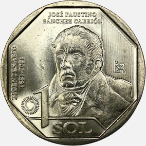 سکه 1 سول یادبودی پرو 2022 (UNC)