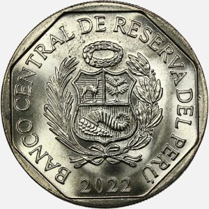 سکه 1 سول یادبودی پرو 2022 (UNC)