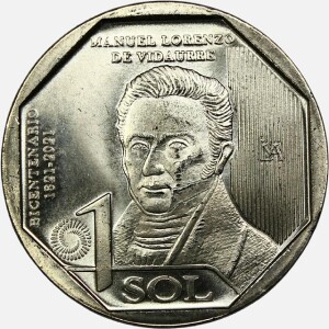 سکه 1 سول یادبودی پرو 2022 (UNC)