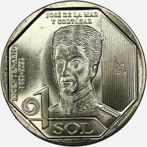 سکه 1 سول یادبودی پرو 2023 (UNC)