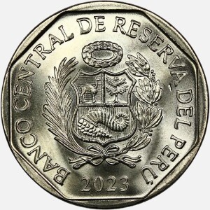 سکه 1 سول یادبودی پرو 2023 (UNC)