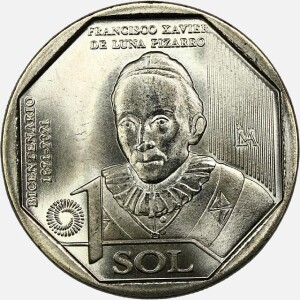 سکه 1 سول یادبودی پرو 2023 (UNC)