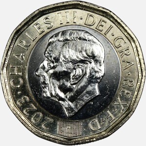 سکه 1 پوند انگلیس 2023 (چارلز سوم)(UNC)