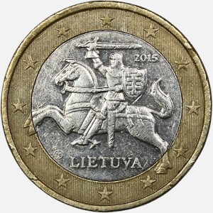 سکه 1 یورو لیتوانی 2015