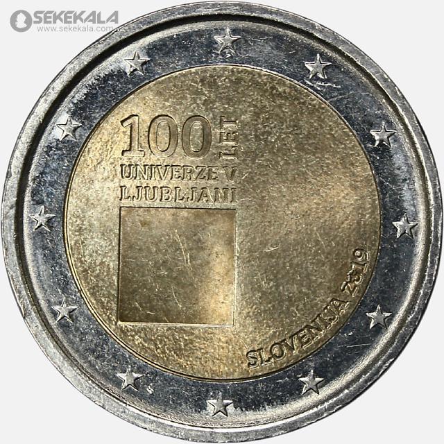 coin collection store www.sekekala.com فروشگاه سکه کالا سکه خارجی 040905 (315) سکه 2 یورو یادبودی اسلوونی 2019 (UNC)