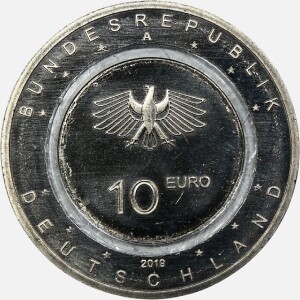 سکه سه آلیاژی 10 یورو یادبودی آلمان 2019 (UNC)(بسیار کمیاب)