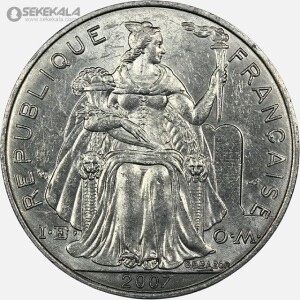 سکه 5 فرانک کالدونیا 2007 (مستعمرات فرانسه)(UNC)