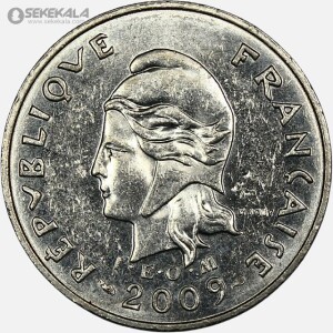 سکه 10 فرانک کالدونیا 2009 (مستعمرات فرانسه)(AU)