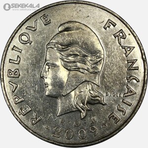 سکه 50 فرانک کالدونیا 2009 (مستعمرات فرانسه)