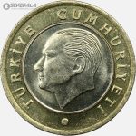 سکه دوفلزی 1 لیره ترکیه 2024 (AU)