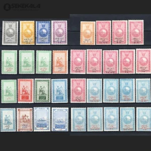 سری 35 رقم تمبر مالیه ناصرالدین شاه قاجار 1265