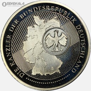 مدال پروف یادبودی آلمان 1998 (گرهارد شرودر صدر اعظم آلمان)(PF+کپسول)