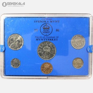 پک سکه های پروف سوئد 1981 (پک فابریک بانکی)