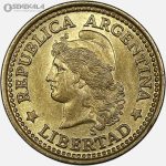 سکه 50 سنتاوو آرژانتین 1975 (AU)