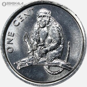 سکه 1 سنت کمیاب جزایر کوک 2003 (UNC) میمون