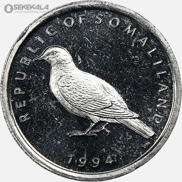 COIN Collection store www.sekekala.com 040926 (55) سکه 1 شیلینگ کمیاب سومالی لند 1994 (UNC)