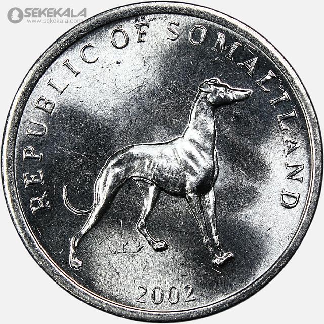 COIN Collection store www.sekekala.com 040926 (63) سکه 20 شیلینگ کمیاب سومالی لند 2002 (UNC)