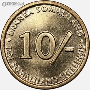 سکه 10 شیلینگ کمیاب سومالی لند 2002 (UNC)
