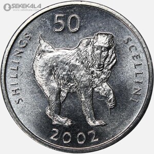 سکه 50 شیلینگ کمیاب سومالی 2002 (UNC)