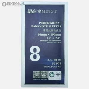 بسته 50 عدد کاور نگهداری اسکناس MINGT (19cm)(sleeve)
