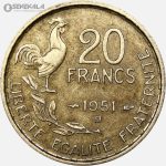 سکه 20 فرانک فرانسه 1951 (جمهوری چهارم)