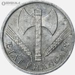 سکه 50 سنتیم فرانسه 1942 (دولت ویشی)(AU)