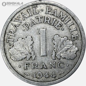 سکه 1 فرانک فرانسه 1944 (دولت ویشی)