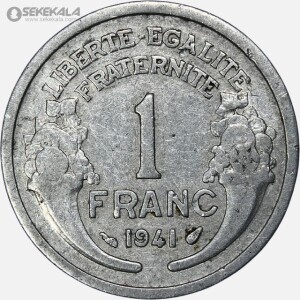 سکه 1 فرانک فرانسه 1941 (جمهوری چهارم)