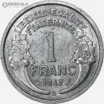 سکه 1 فرانک فرانسه 1947 (جمهوری چهارم) (AU)