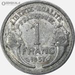 سکه 1 فرانک فرانسه 1957 (جمهوری چهارم)