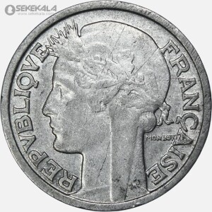 سکه 2 فرانک برنز فرانسه 1947 (جمهوری چهارم)