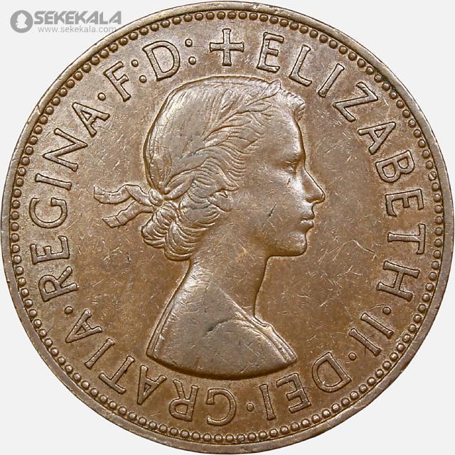 coin collection store www.sekekala.com فروشگاه سکه کالا سکه خارجی 040905 (390) سکه 1 پنی انگلیس 1962 (ملکه الیزابت دوم)