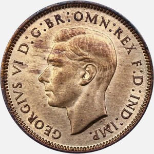 سکه 1 فارتینگ انگلیس 194 (جرج ششم)(UNC)