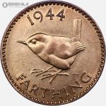 سکه 1 فارتینگ انگلیس 1944 (جرج ششم)(UNC)