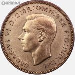 سکه 1 فارتینگ انگلیس 1945 (جرج ششم)(+AU)