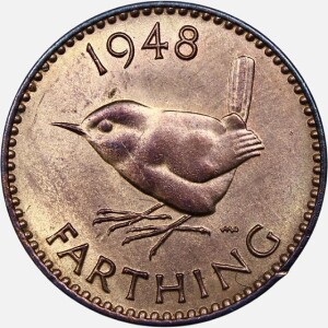 سکه 1 فارتینگ انگلیس 1948 (جرج ششم)(UNC)